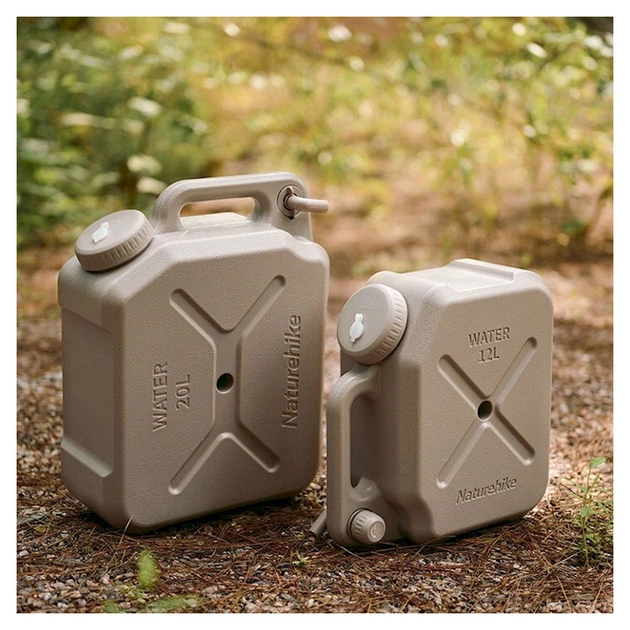 Каністра для води Naturehike CNH22CJ018 20 літрів коричнева (6927595753262) - picture 2