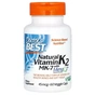 Вітамін Doctor's Best Вітамін K2, MK-7 з MenaQ7, 45 мкг, Vitamin K2 MK-7 with MenaQ7, 60 вегетаріан (DRB-00198) - зменшене зображення 1