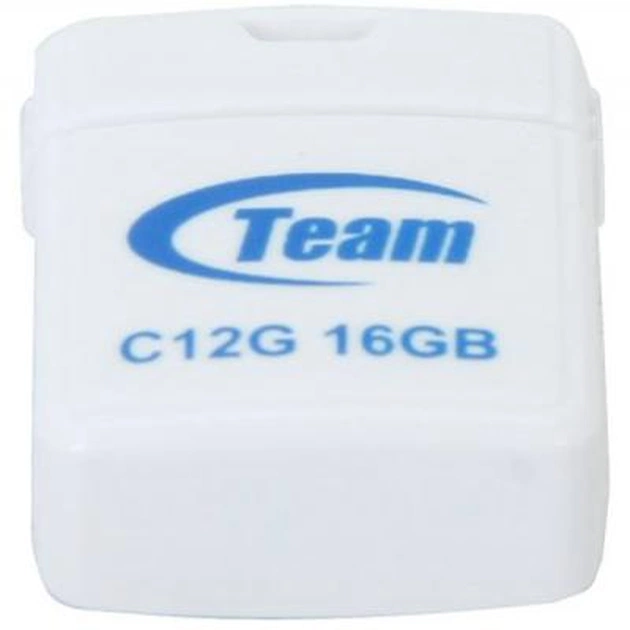 USB флеш накопичувач Team 16GB C12G White USB 2.0 (TC12G16GW01) - изображение 1