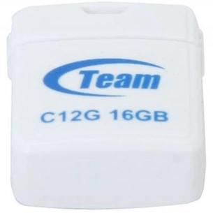 USB флеш накопичувач Team 16GB C12G White USB 2.0 (TC12G16GW01) зображення 1