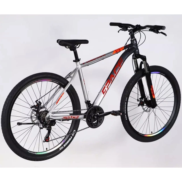Велосипед Space 27.5" PHAETON DD FR рама-19" AL 2026 сіро-сріблястий (OPS-SP-27.5-088) - зображення 3