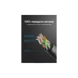 Патч-корд 0.5м, UTP cat 6A RJ-45 slim black Vention (IBIBD) - зменшене зображення 5