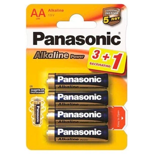Батарейка Panasonic Alkaline Power AA/LR06 BL 4 шт (LR6APB/4BP) зображення 1