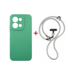 Чохол до мобільного телефона Dengos Case + Cross-body Strap Xiaomi Redmi 15C Mint+Grey (DG-KM-CCRB-49) зображення 1