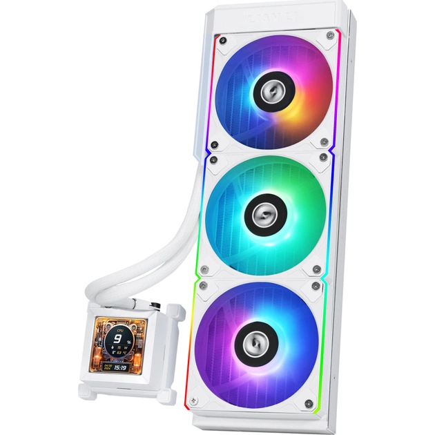 Система рідинного охолодження Lian Li HydroShift LCD 360R, White (G89.GHSLCD36RW.00) - изображение 1