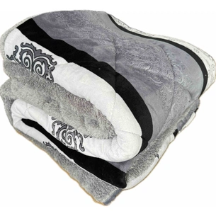 Ковдра Casablanket зимова Штучна вовна Сіра полуторна 150х230 (150Flanely_сіра) зображення 1