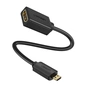 Переходник Micro HDMI M to HDMI F 0.22m black Ugreen (20134) - уменьшенное изображение 1