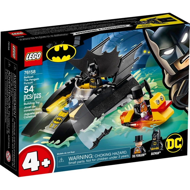 Конструктор LEGO Super Heroes Погоня за Пінгвіном на Беткатері 54 деталі (76158) - изображение 1