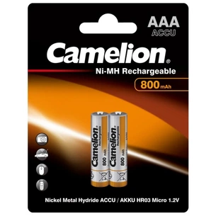 Акумулятор Camelion AAA 800mAh Ni-MH * 2 R03-2BL (NH-AAA800BP2) зображення 1