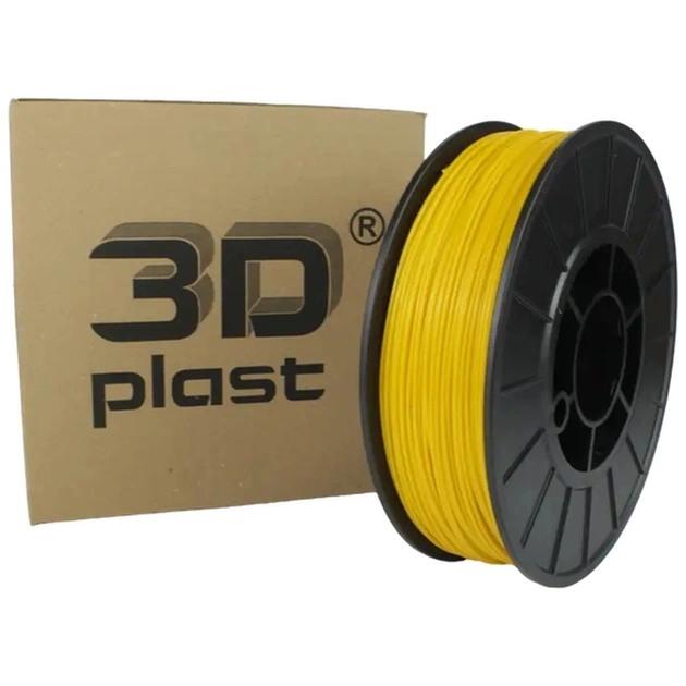 Пластик для 3D-принтера 3Dplast PETG 1.75мм, 0.85кг, yellow (3DPTG17508YL) - изображение 1
