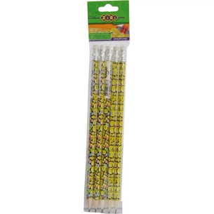 Олівець графітний ZiBi HB, with eraser, EMOTIONS, SET 5шт, blіster (ZB.2308-5) зображення 1