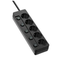 Мережевий фільтр живлення ColorWay CW-PSEA55SBK 5 розеток5м (CW-PSEA55SBK) - зменшене зображення 2
