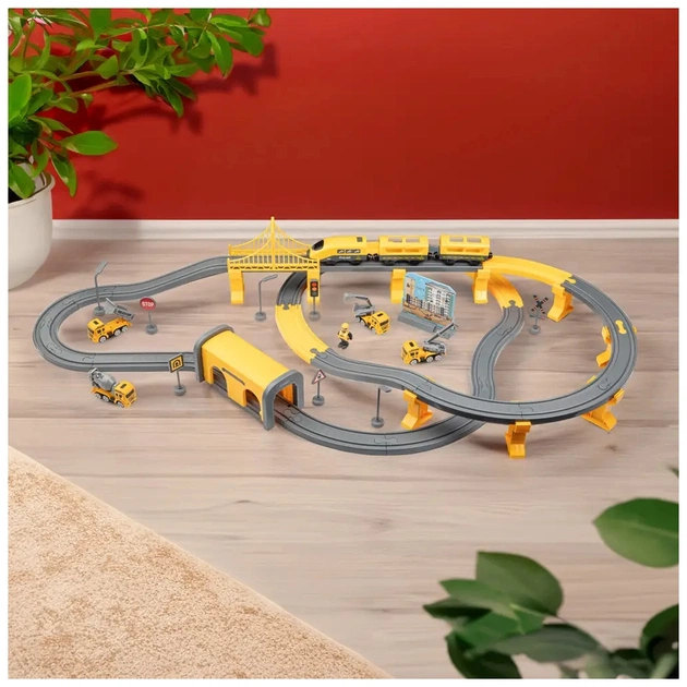 Залізниця Otamanko Мандрівний Експрес електрична залізниця 92 деталей, жовтий (AU6881AB) - picture 8