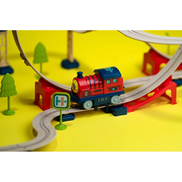 Железная дорога Otamanko Храбрый паровозик трюковая железная дорога 137 деталей (89960) - изображение 7