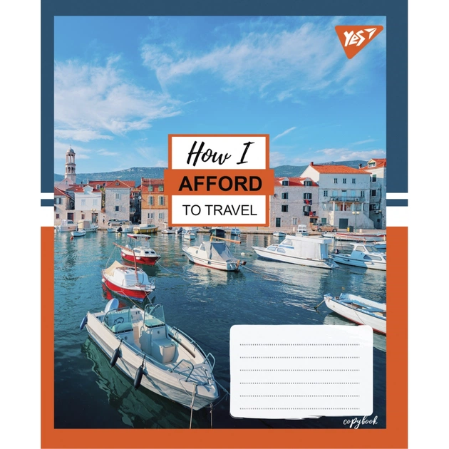 Зошит Yes А5 Travel 96 аркушів, лінія (766131) - зображення 1