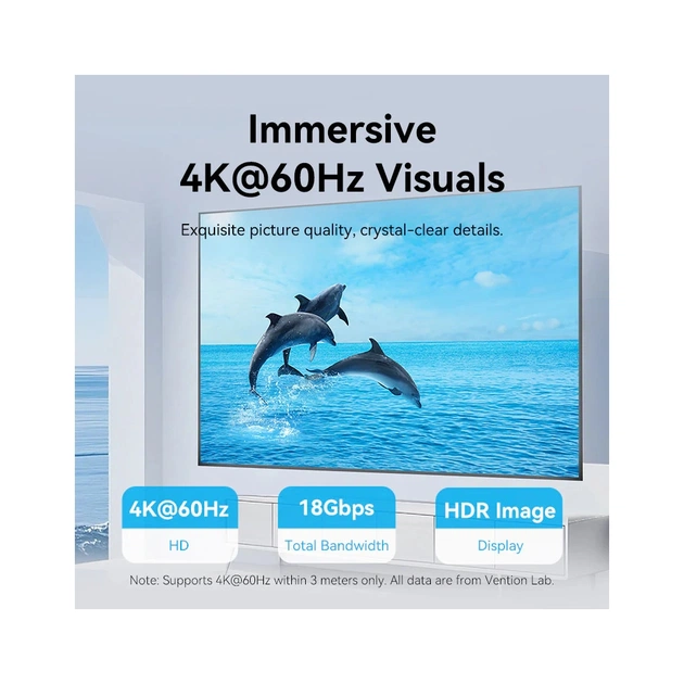 Кабель мультимедійний HDMI M to HDMI M 20.0m black Vention (AACBQ) - picture 3