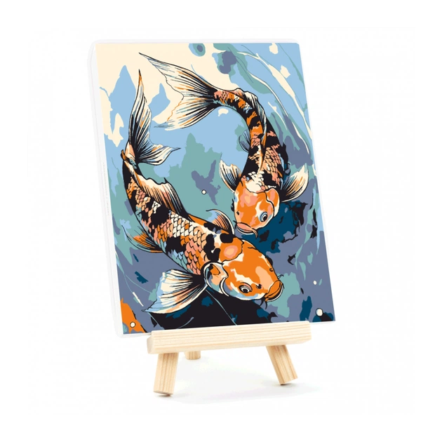 Картина по номерам Rosa Рибки кої, 15х20см, з мольбертом (4823098548669) - picture 2