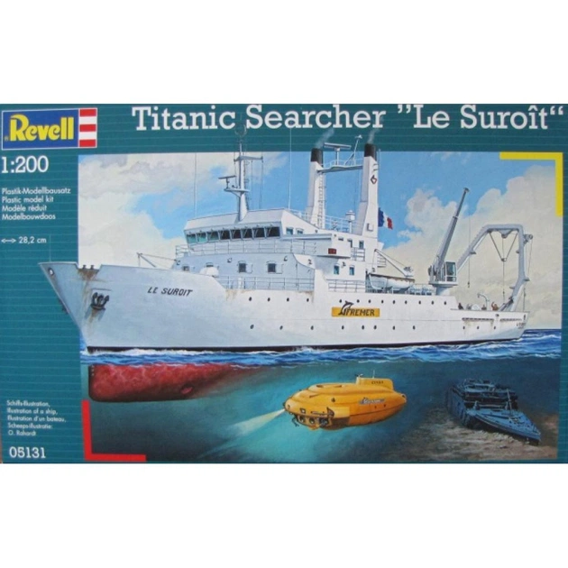 Збірна модель Revell Пароплав-люкс Titanic Searcher Le Suroit 1:200 (5131) - изображение 1