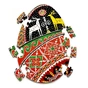 Пазл дерев`яний UkrainianPuzzles Писанка у візерунках Тараса Городецького - зменшене зображення 2