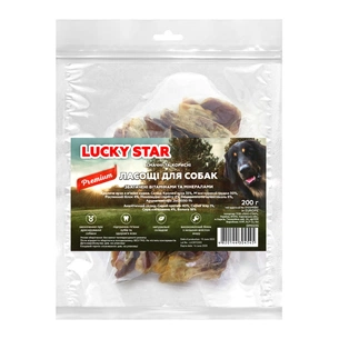 Ласощі для собак Lucky Star Кроляче вухо з м'ясом курки 200 г (.482014430454) зображення 1