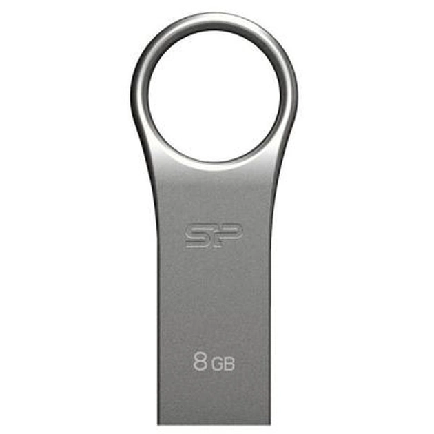 USB флеш накопичувач Silicon Power 8GB Jewel J80 USB 3.0 Titanium (SP008GBUF3J80V1T) - изображение 1