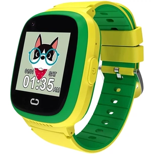 Смарт-годинник Canyon Sunny KW-48 Video 4G GPS Games Music Yellow/Green (CNE-KW48YG) зображення 1