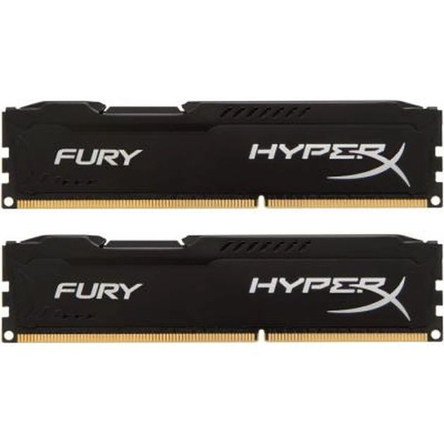 Модуль пам'яті для комп'ютера DDR3 8GB (2x4GB) 1866 MHz LoFury Black Kingston Fury (ex.HyperX) (HX318LC11FBK2/8) - зображення 1