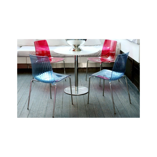 Кухонний стілець PAPATYA x-treme-s, сидіння матова червона цегла, ніжки хром (2649) - picture 3