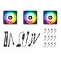 Кулер до корпусу ID-Cooling XF-12025-ARGB-TRIO (3pcs Pack) (XF-12025-ARGB-TRIO) - зменшене зображення 3