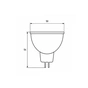 Лампочка Eurolamp LED SMD MR16 11W GU10 4000K 220V (LED-SMD-11104(P)) - preview 4