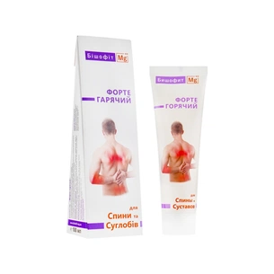 Крем для тіла Бішофіт Mg++ Форте гарячий для спини та суглобів 100 мл (4820170680088) зображення 1