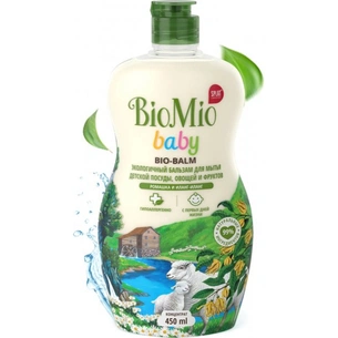 Засіб для ручного миття посуду BioMio Baby Bio-Balm Ромашка та іланг-іланг 450 мл (4603014011299) зображення 1