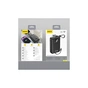 Батарея универсальная Dudao 20000mAh K14+ 22.5W, PD, QC, USB-A, USB-C(In/Out), with built-in USB-C/Lightning cables, Black (6977196680016) - уменьшенное изображение 3