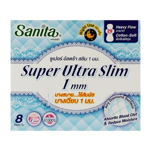 Гігієнічні прокладки Sanita Super Ultra Slim 29 см 8 шт. (8850461601511) зображення 1
