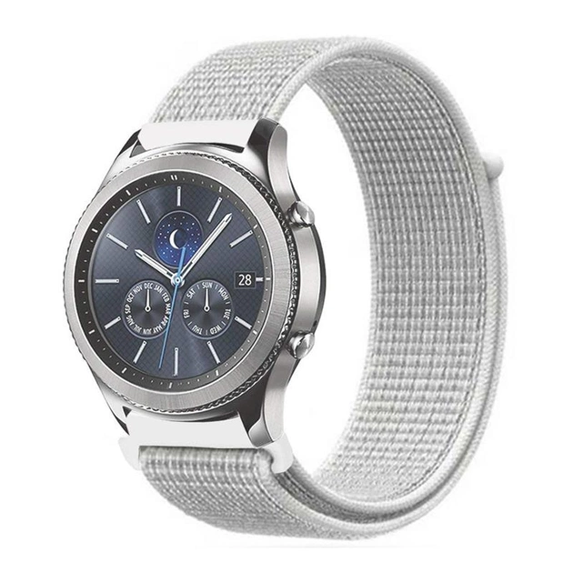 Ремінець BeCover Nylon Style для Amazfit Stratos 1/2/2S/3/GTR 2/GTR 47mm/GTR Lite 47mm/Nexo/Pace White (705893) - зображення 1