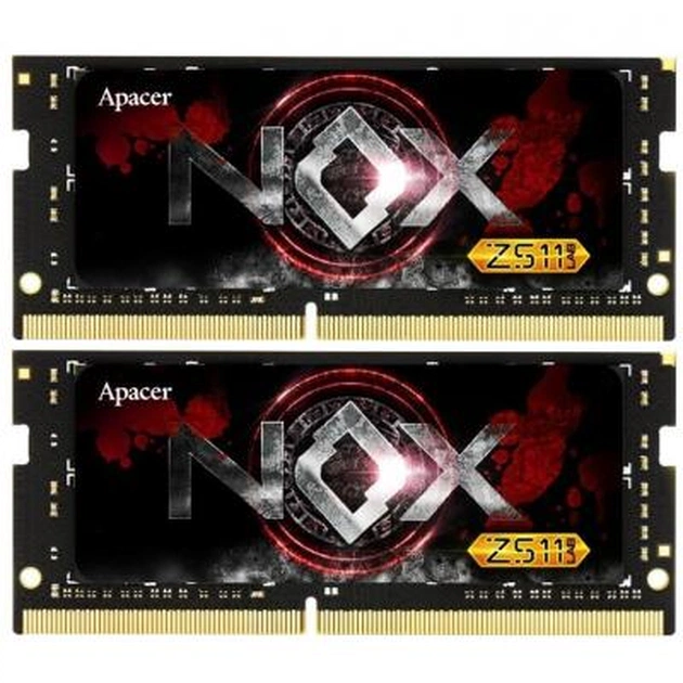 Модуль пам'яті для ноутбука SoDIMM DDR4 32GB (2x16GB) 2400 MHz NOX Series Apacer (ES.32GAT.GEEK2) - изображение 1