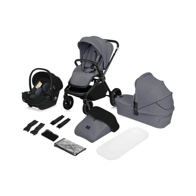 Коляска Lionelo Mika plus 3 in 1 grey stone (LO-MIKA PLUS 3IN1 GREY STONE) - picture 12