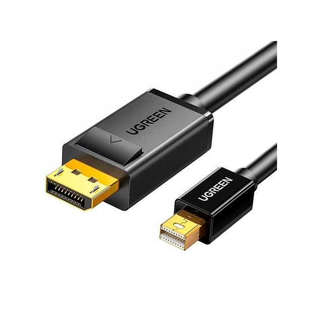 Кабель мультимедийный miniDisplayPort M to DisplayPort M 1.5m MD105 black Ugreen (10477) - изображение 1