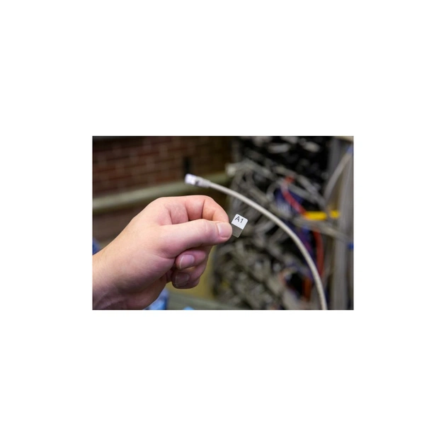 Стрічка для принтера етикеток Brady M21-18-427, вирубні, для дроту Ø1,52-5,05мм / пробірок1-8ml, 121шт, black on white (152084) - picture 3