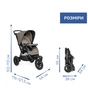 Коляска Chicco 2 в 1 Activ3Темно-бежева (2900990870813) (87087.34.01) - зменшене зображення 11