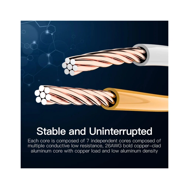 Патч-корд 3м, RJ-45 cat 5e UTP blue Vention (VAP-A10-S300) - picture 5