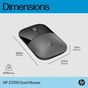Мишка HP Z3700 Dual Wireless/Bluetooth Silver (758A9AA) - зменшене зображення 6