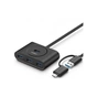 Концентратор Ugreen USB 3.0 to 4xUSB + USB-C plug 1.0m CR113 black (40850) - зменшене зображення 1