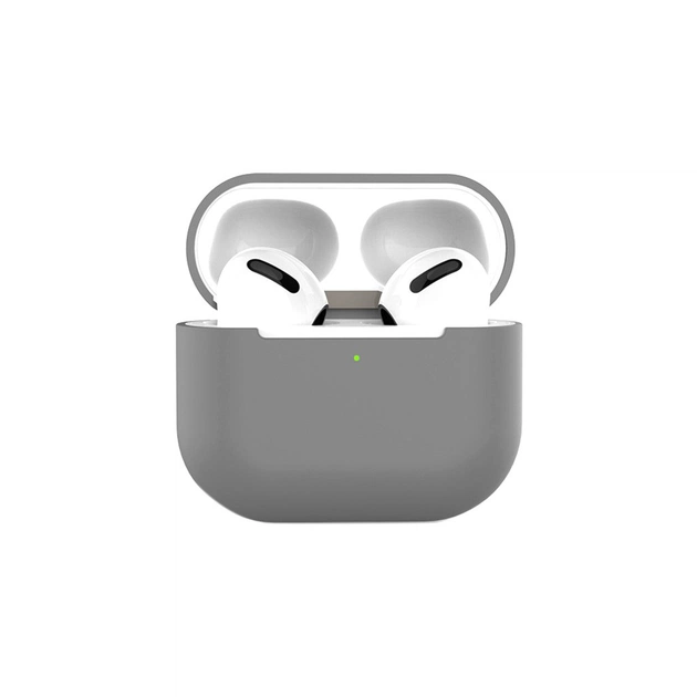 Чохол для навушників BeCover Silicon для Apple AirPods (3nd Gen) Gray (707180) - зображення 1