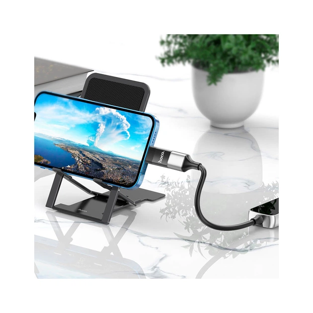 Перехідник UA17 Lightning M to USB F USB2.0 no data transfer Black HOCO (6931474761989) - picture 7