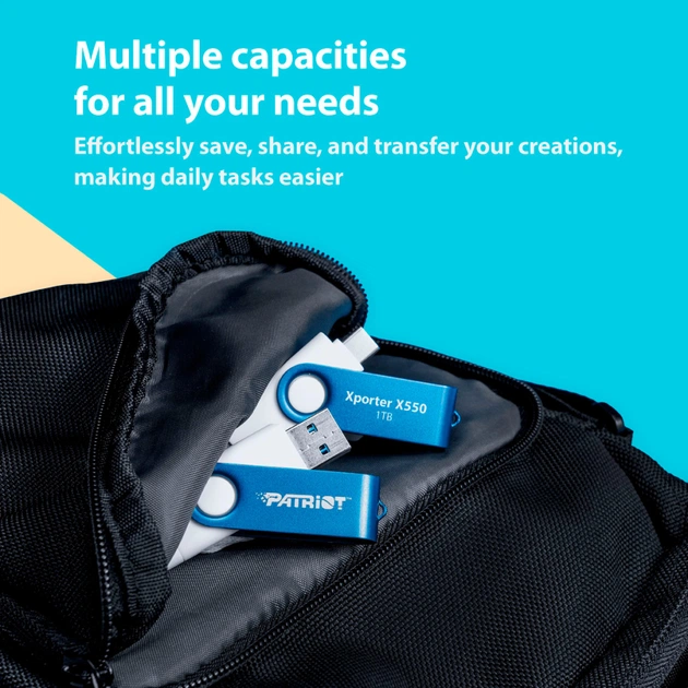 USB флеш накопичувач Patriot 32GB Xporter X550 USB 3.2/Type-C (PS32GX550AAD) - зображення 8