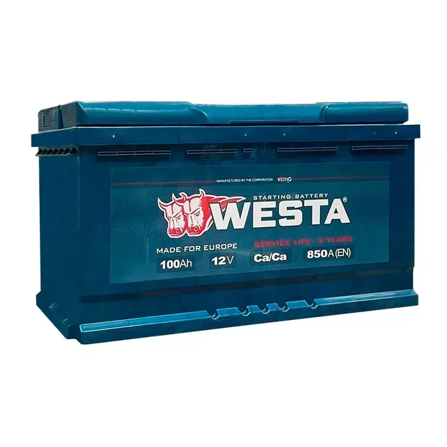 Акумулятор автомобільний Westa 6CT-100 А WPR100 - зображення 1