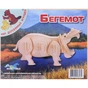 Збірна модель Мир деревянных игрушек Бегемот (М019) - зменшене зображення 1