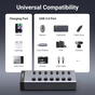 Концентратор Ugreen USB 3.0 to 7xUSB 3.0 with power supply CM481 gray (90307) - уменьшенное изображение 4
