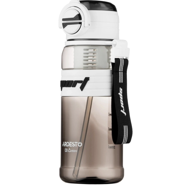 Пляшка для води ARDESTO Urban 850мл, пластик, білий (AR2285UW) - зображення 1